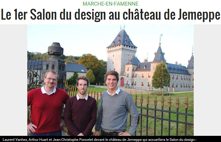 Le premier salon du design au château de Jemeppe